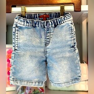 7 For All Mankind Light Denim Stretch Shorts